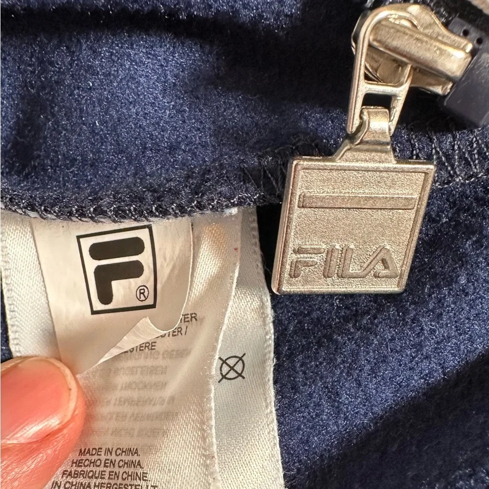 Fila Navy and Red Zip-Up Jacket